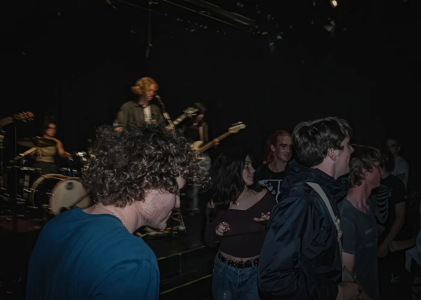 Crowd having fun