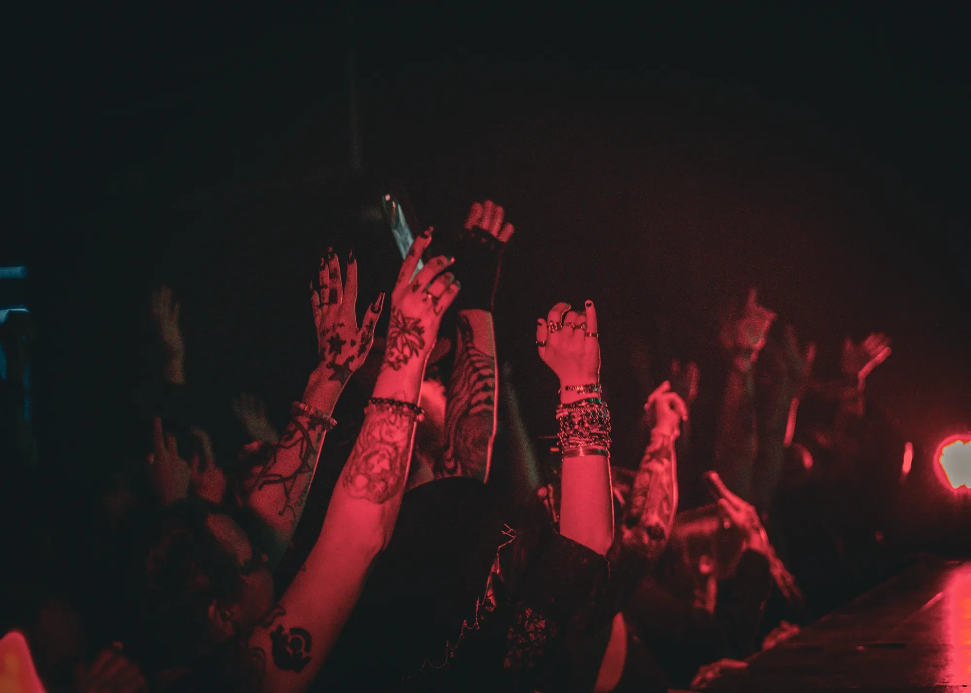 WITCHZ hands to crowd